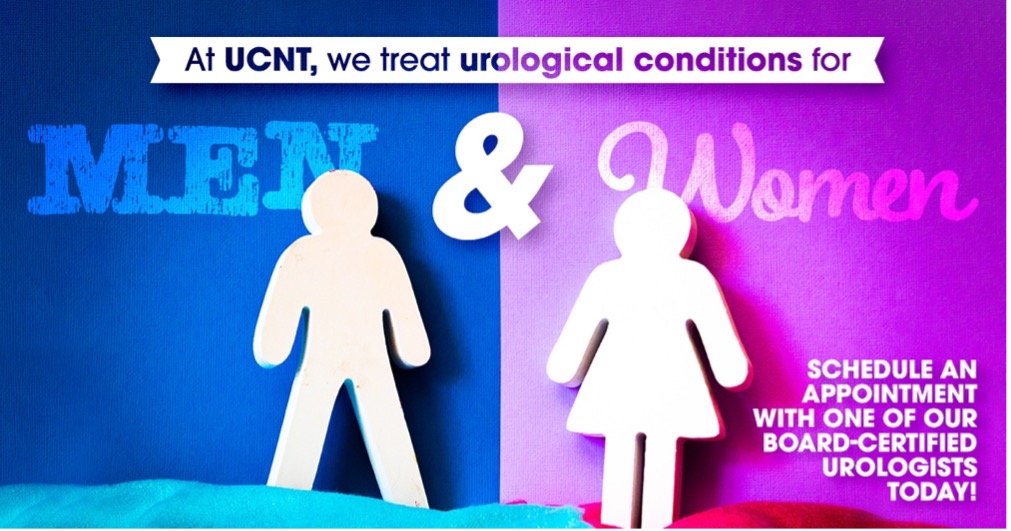 At UCNT, we treat urological conditions for Men AND Women. Schedule an appointment today.