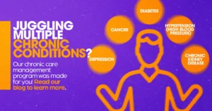 Juggling Multiple Chronic Conditions - our chronic care management program was made for you! - Read more_ Blog graphic